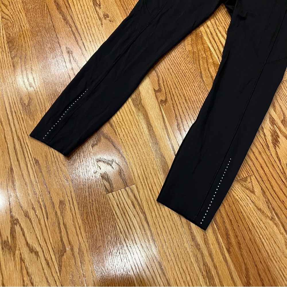 Lululemon Fast & Free 7/8 Tight II Nulux 25" Black Leggings Size 8 W5ATIS - Picture 3 of 7